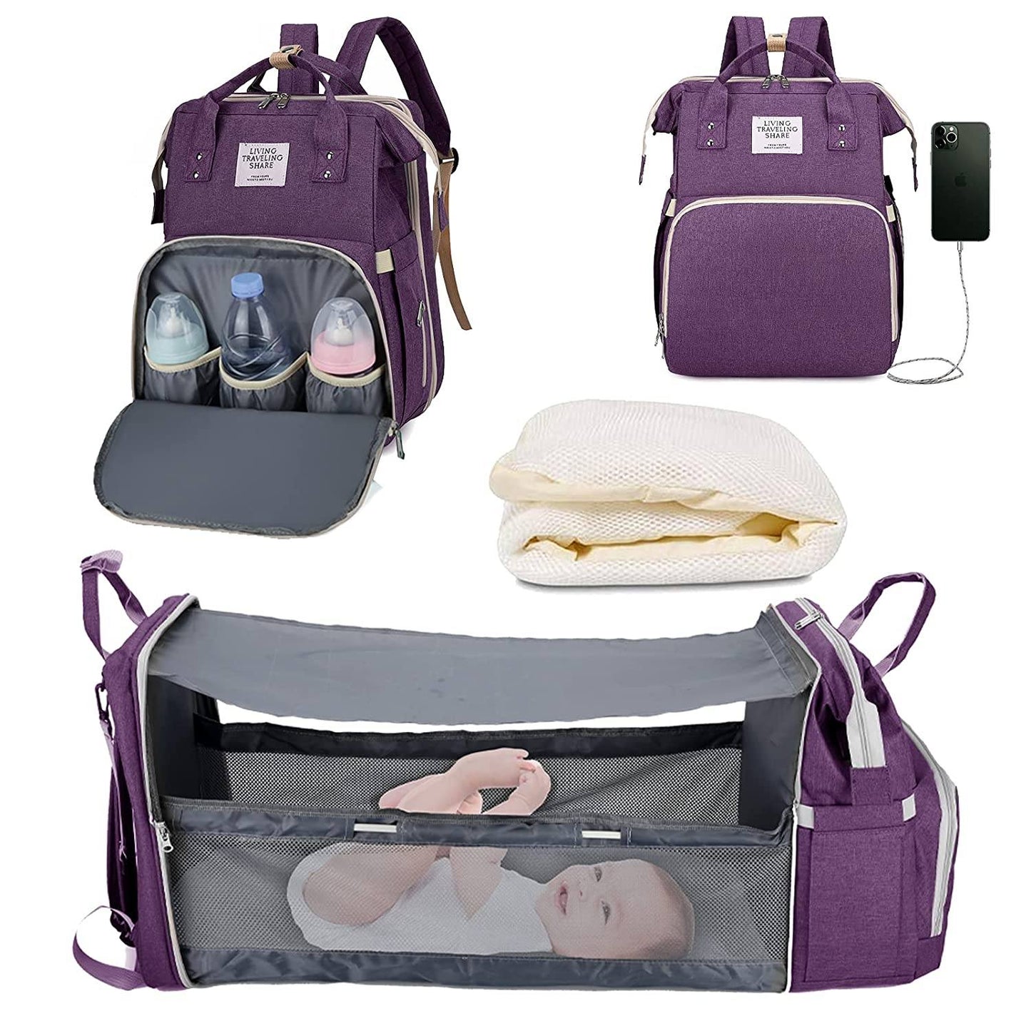 Sac à langer portatif | Berceau de voyage BabyNappy™ - DIVA BOUTIQUE