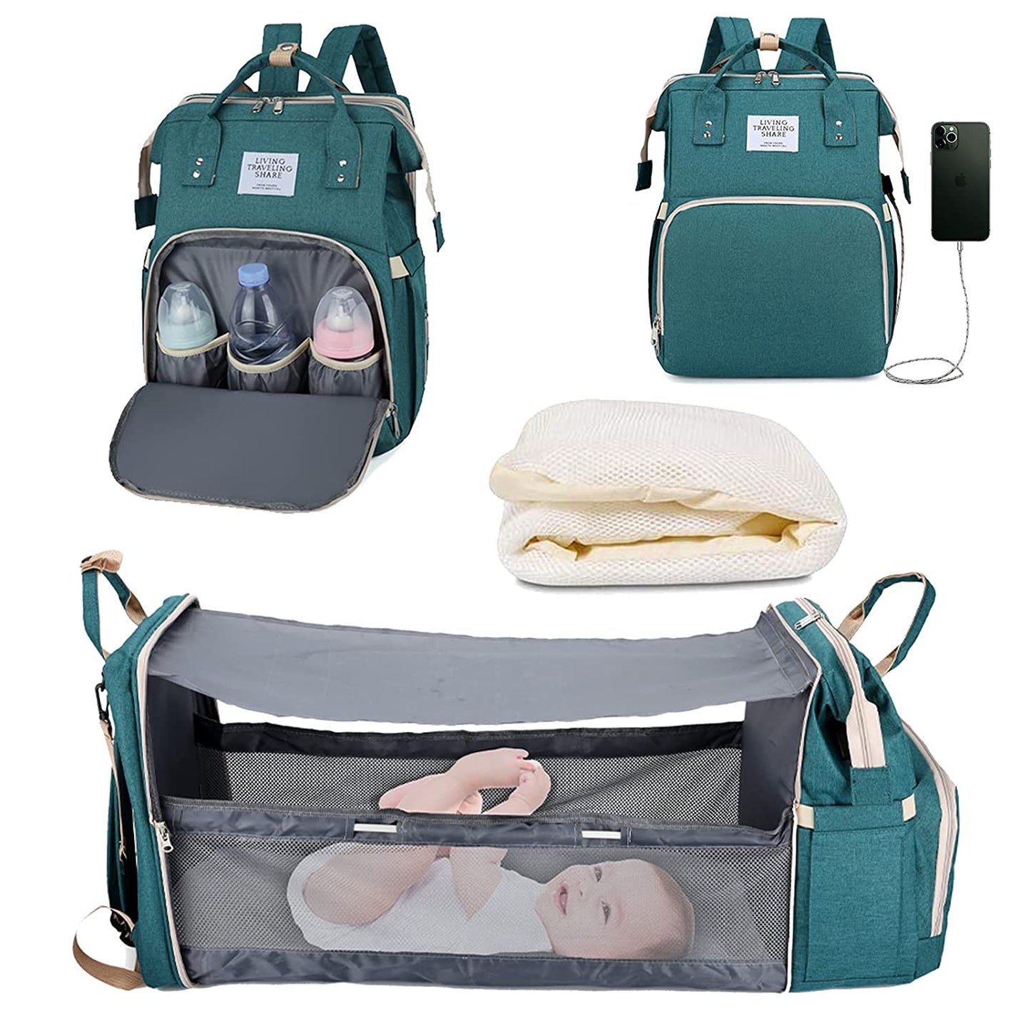 Sac à langer portatif | Berceau de voyage BabyNappy™ - DIVA BOUTIQUE
