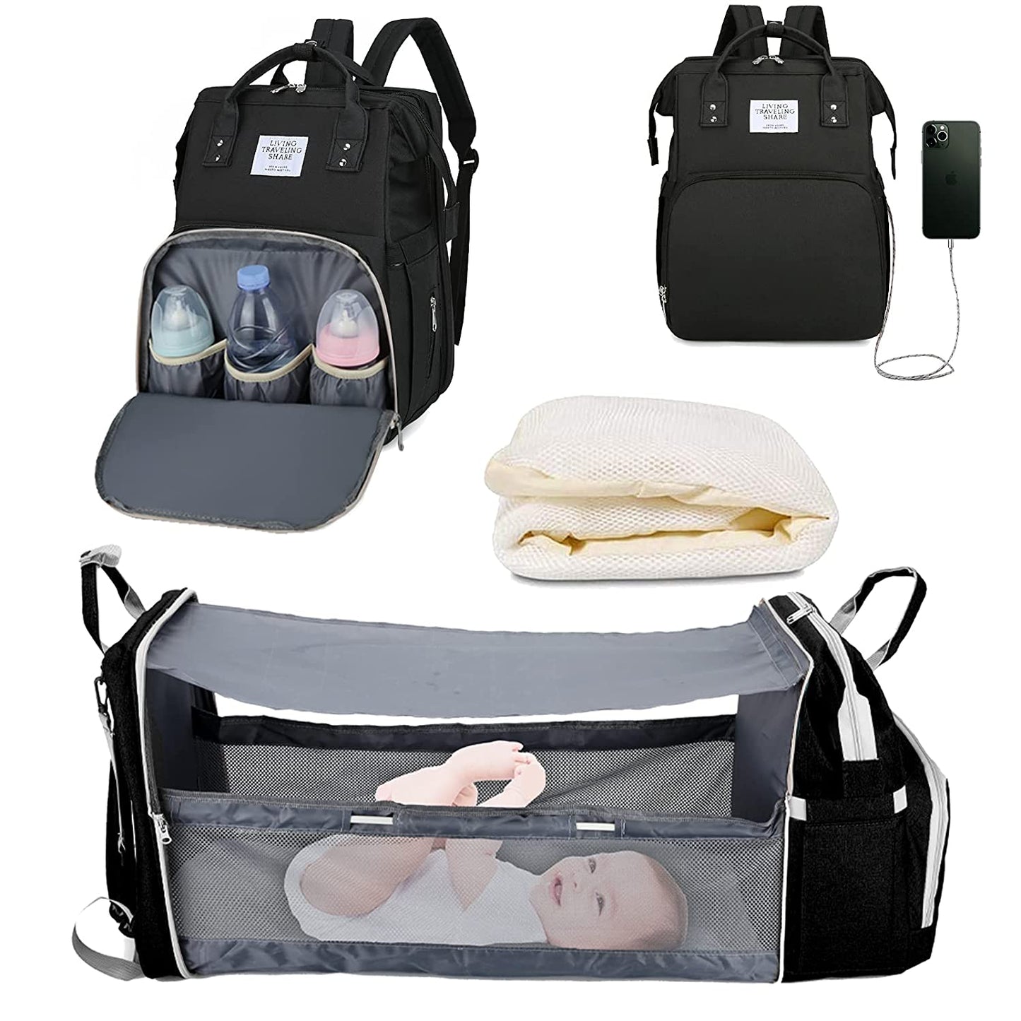 Sac à langer portatif | Berceau de voyage BabyNappy™ - DIVA BOUTIQUE
