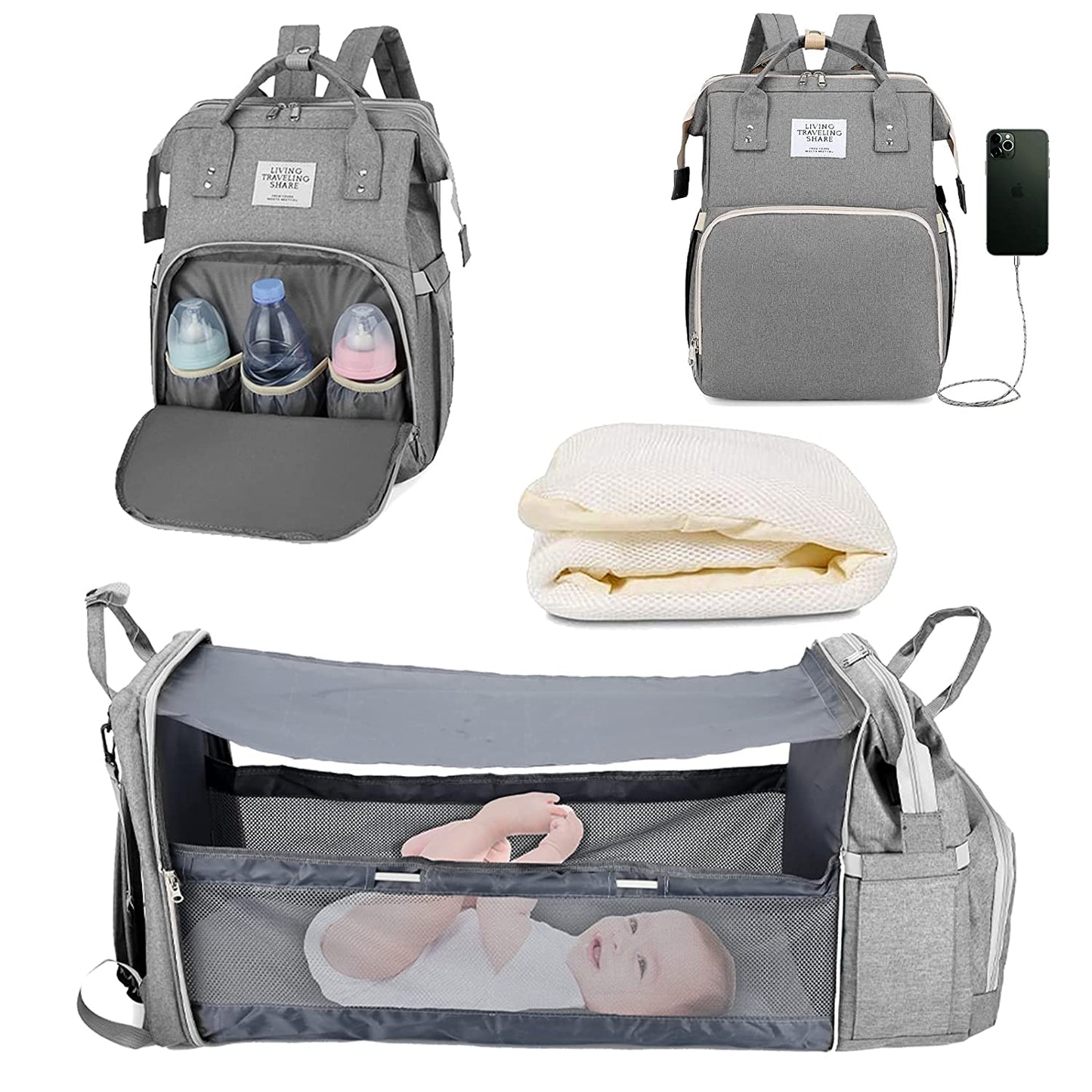 Sac à langer portatif | Berceau de voyage BabyNappy™ - DIVA BOUTIQUE