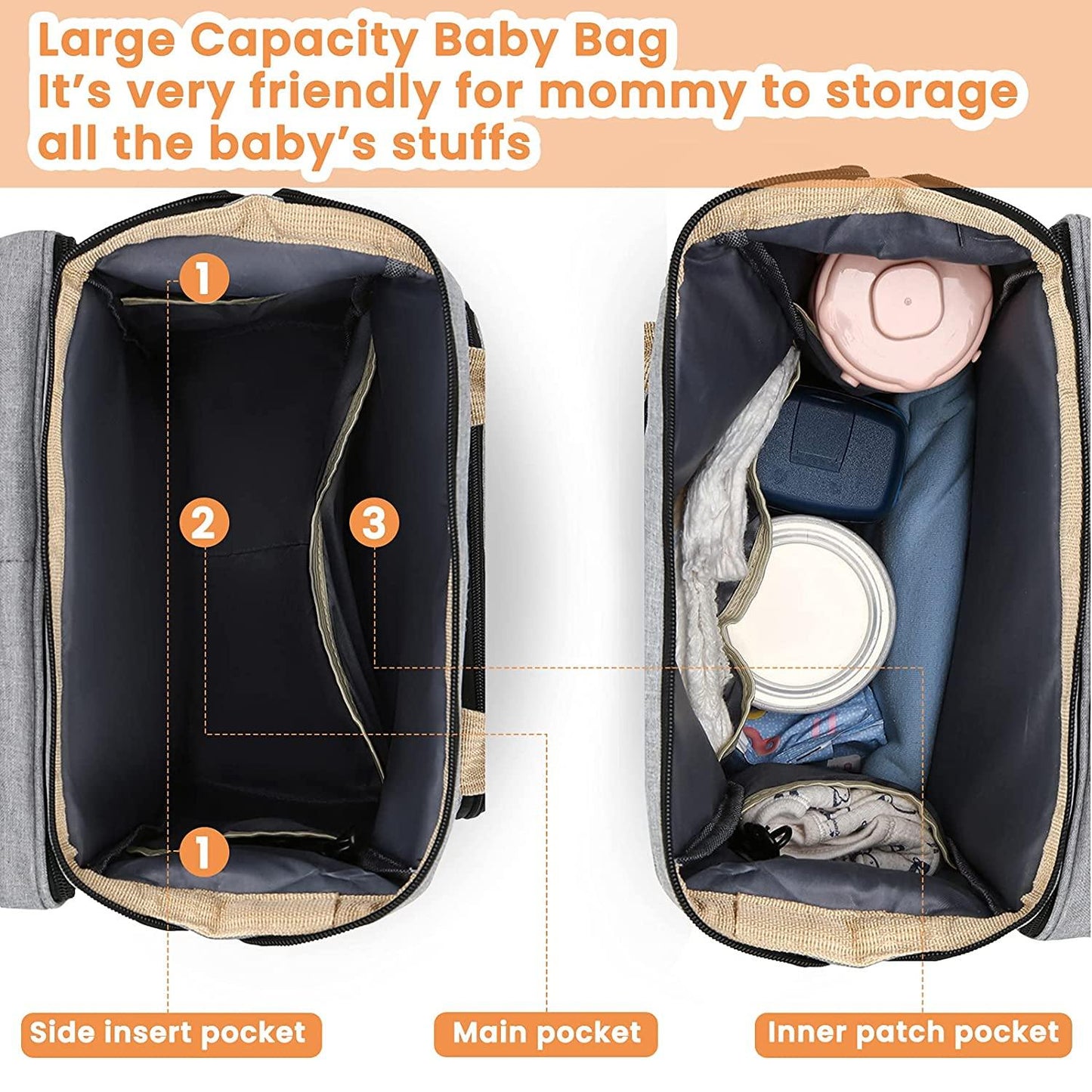 Sac à langer portatif | Berceau de voyage BabyNappy™ - DIVA BOUTIQUE