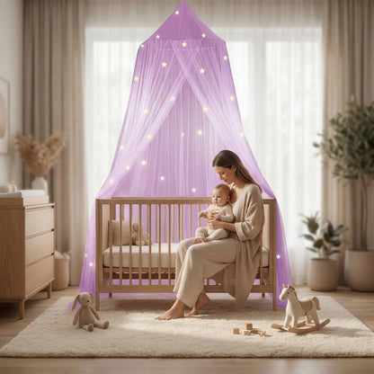 ciel de lit bébé | Étoilé Lumineux